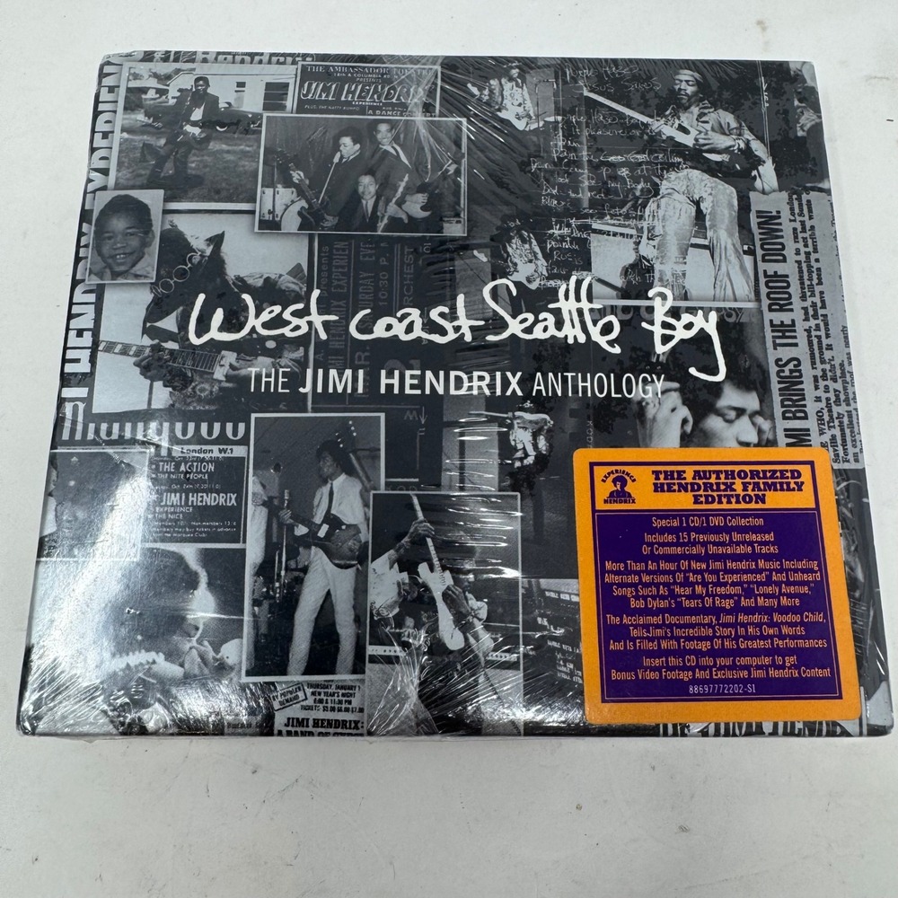 Jimi Hendrix West Coast Seattle Boy Anthology CD DVD New Sealed 886977722028